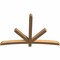 Ekena Millwork Alberta Smooth Timber Gable Bracket, Western Red Cedar, 72"W x 48"H x 3 1/2"D x 3 1/2"F, 16/12 Pitch GBW072X48X0404ALB00SWR - alternate 2